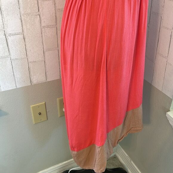 La Vi Anthropologie coral midi dress - Picture 6 of 10